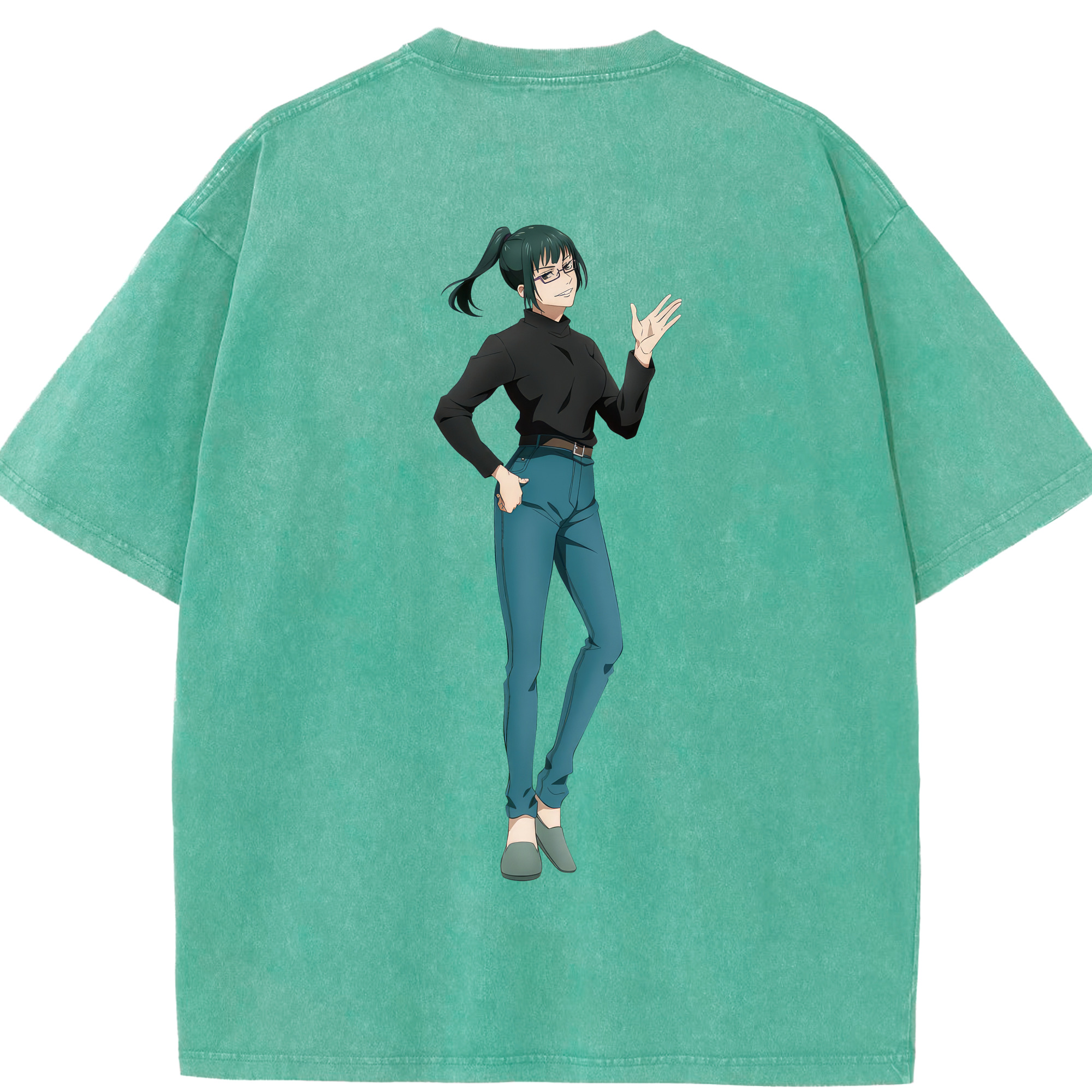（画像用） 呪術廻戦 Jujutsu Kaisen 綿100% ヴィンテージ風 半袖Tシャツ（背面プリント）